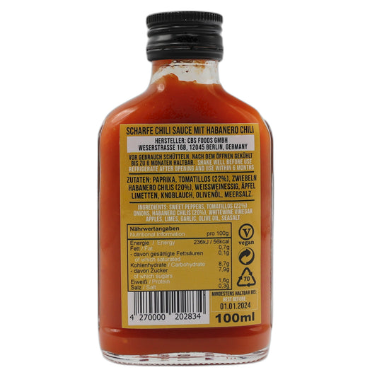 Crazy Bastard Habanero & Tomatillo Sauce 100 ml