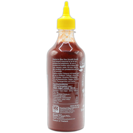 Flying Goose Sriracha Ingwer Scharfe Sauce 455 ml