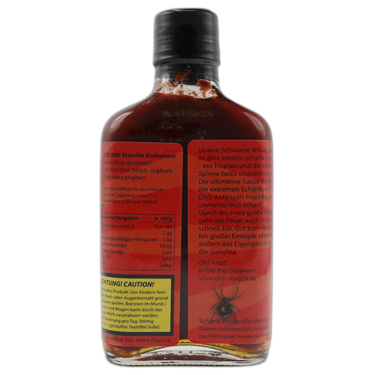 Schwarze Witwe Hot Sauce 200 ml