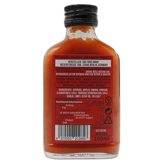 Crazy Bastard Trinidad Scorpion & Clementine Sauce 100 ml