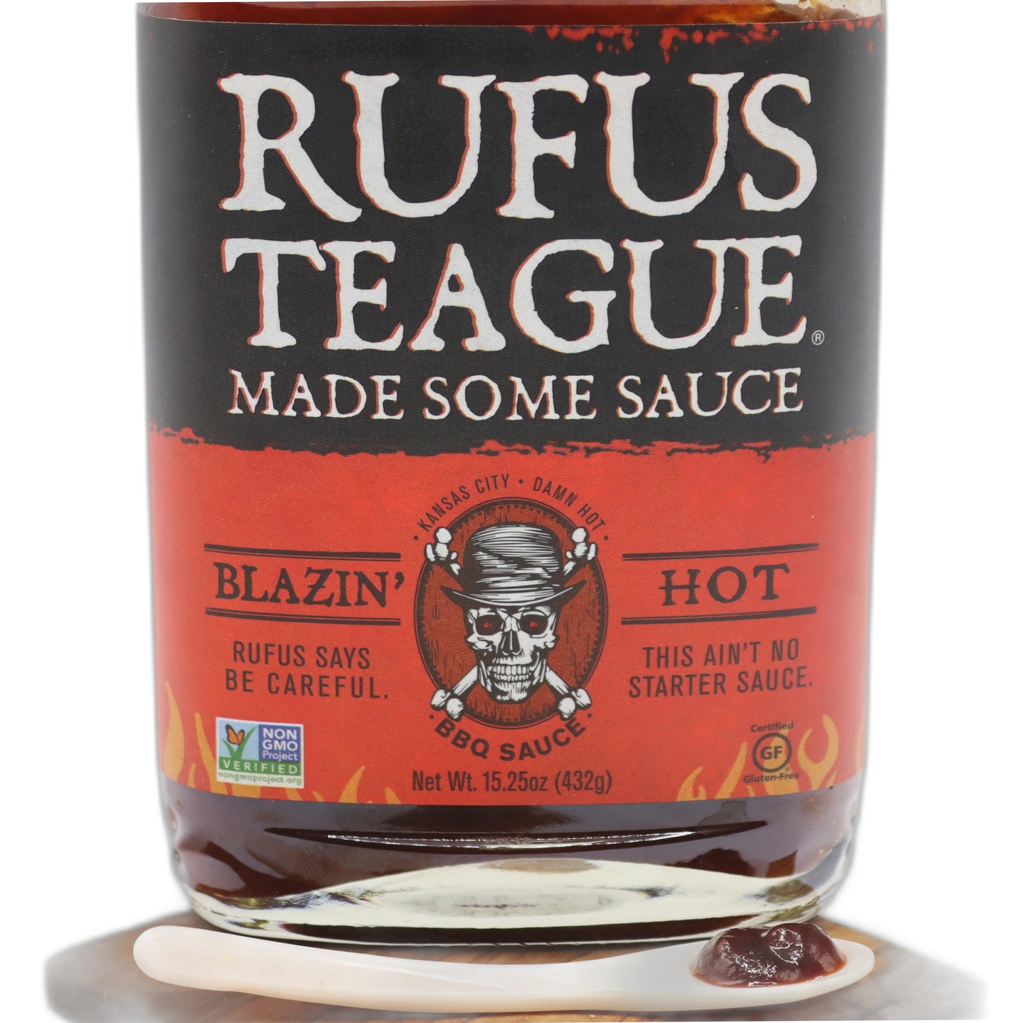 Rufus Teague Blazin Hot BBQ Sauce 432g