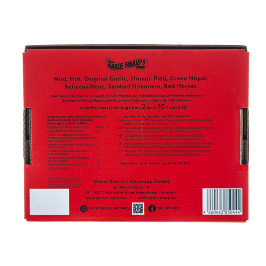 Geschenkbox Marie Sharp`s 400 ml (8 x 50 ml)