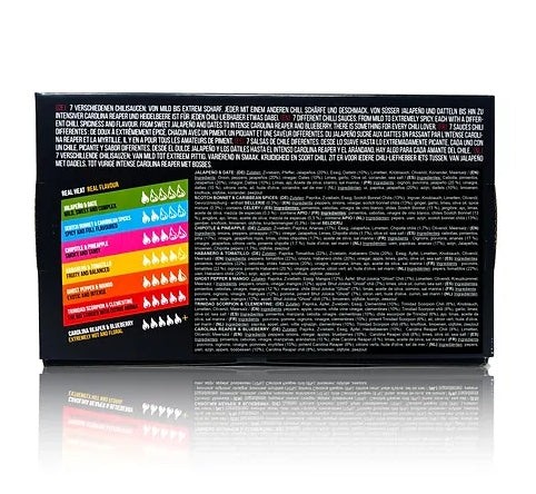 Crazy Bastard Hot Sauce (7 x 100ml) 7er Set - Mild bis Sehr Scharf