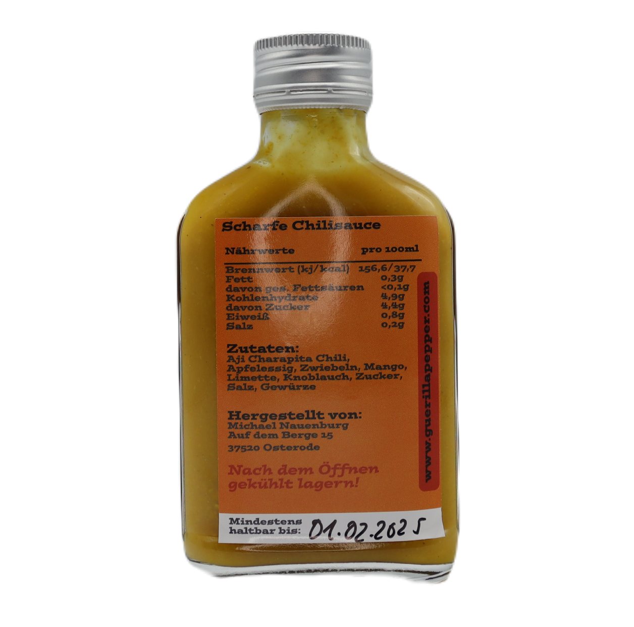 Guerilla Pepper La Amarilla Charapita Chili Sauce 100ml
