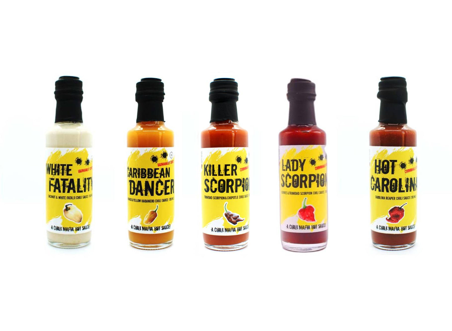 Chili Mafia 5 Scharfe Saucen Set - 500 ml