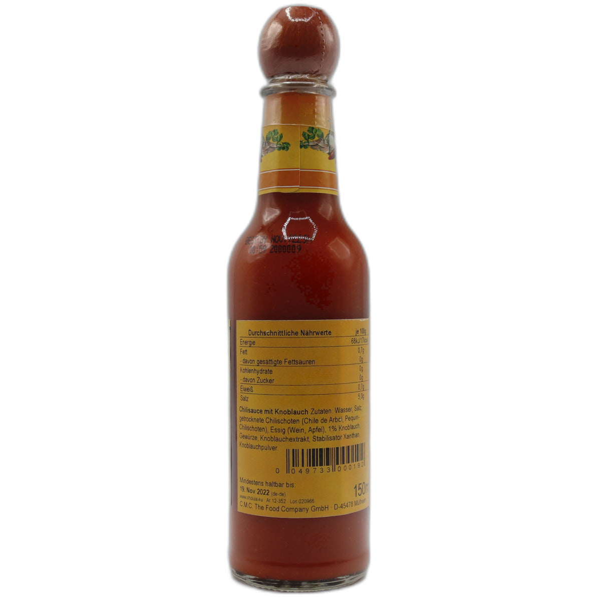 Cholula Hot Sauce Chili Garlic 150 ml