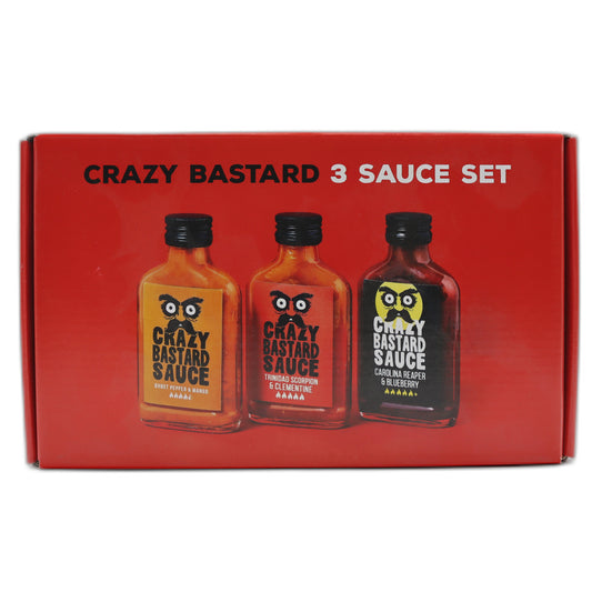 Crazy Bastard 3 Scharfe Saucen Set 300 ml