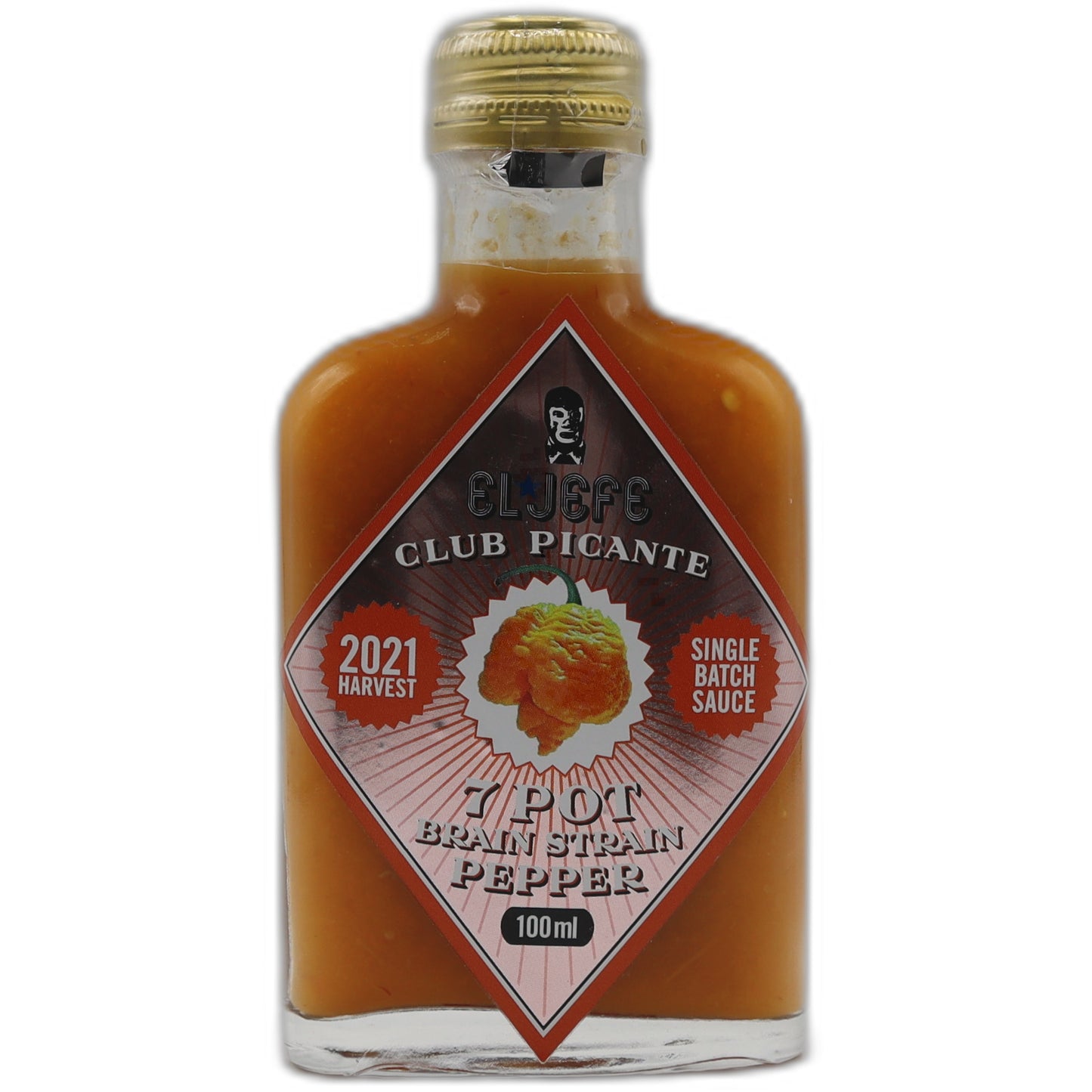 El Jefe 7 Pot Brain Strain Pepper Sauce 100 ml