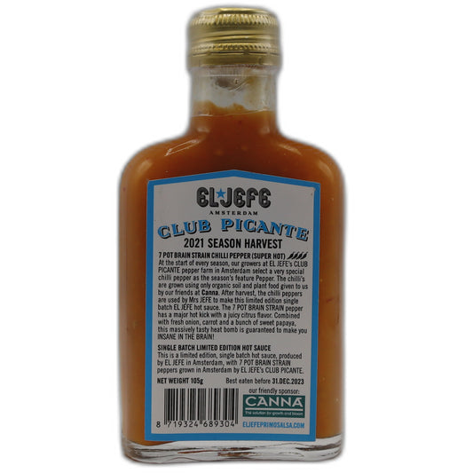 El Jefe 7 Pot Brain Strain Pepper Sauce 100 ml