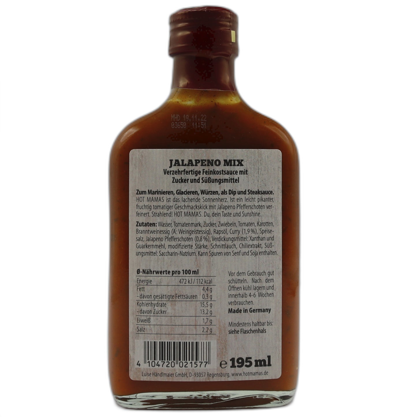 Hot Mamas Jalapeno Mix Chili-Sauce 195 ml