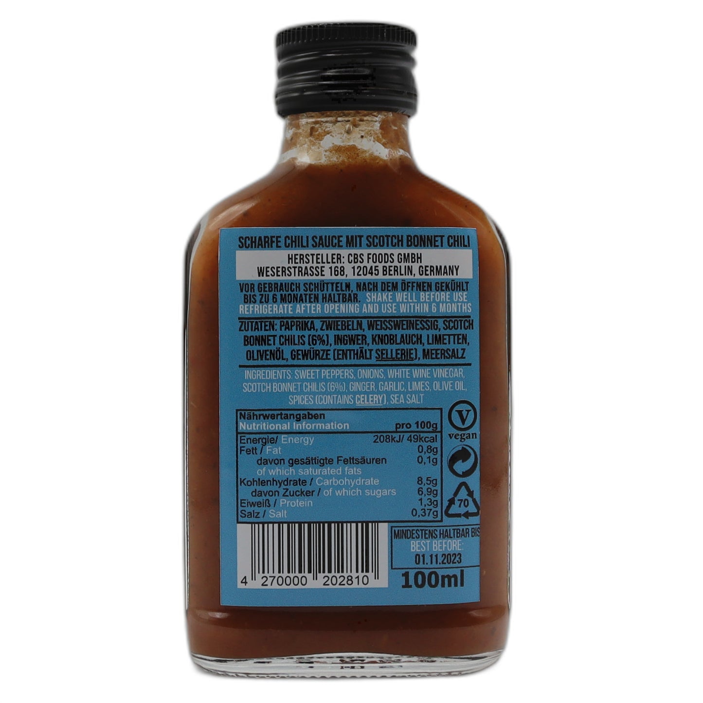 Crazy Bastard Scotch Bonnet & Caribbean Spices Sauce 100 ml