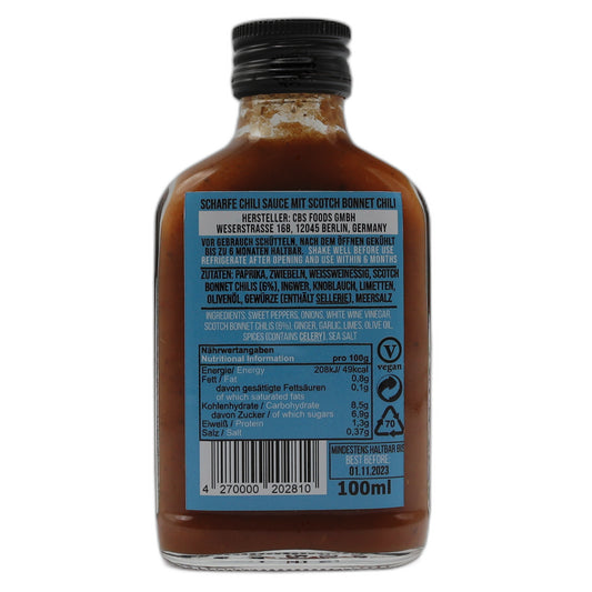 Crazy Bastard Scotch Bonnet & Caribbean Spices Sauce 100 ml