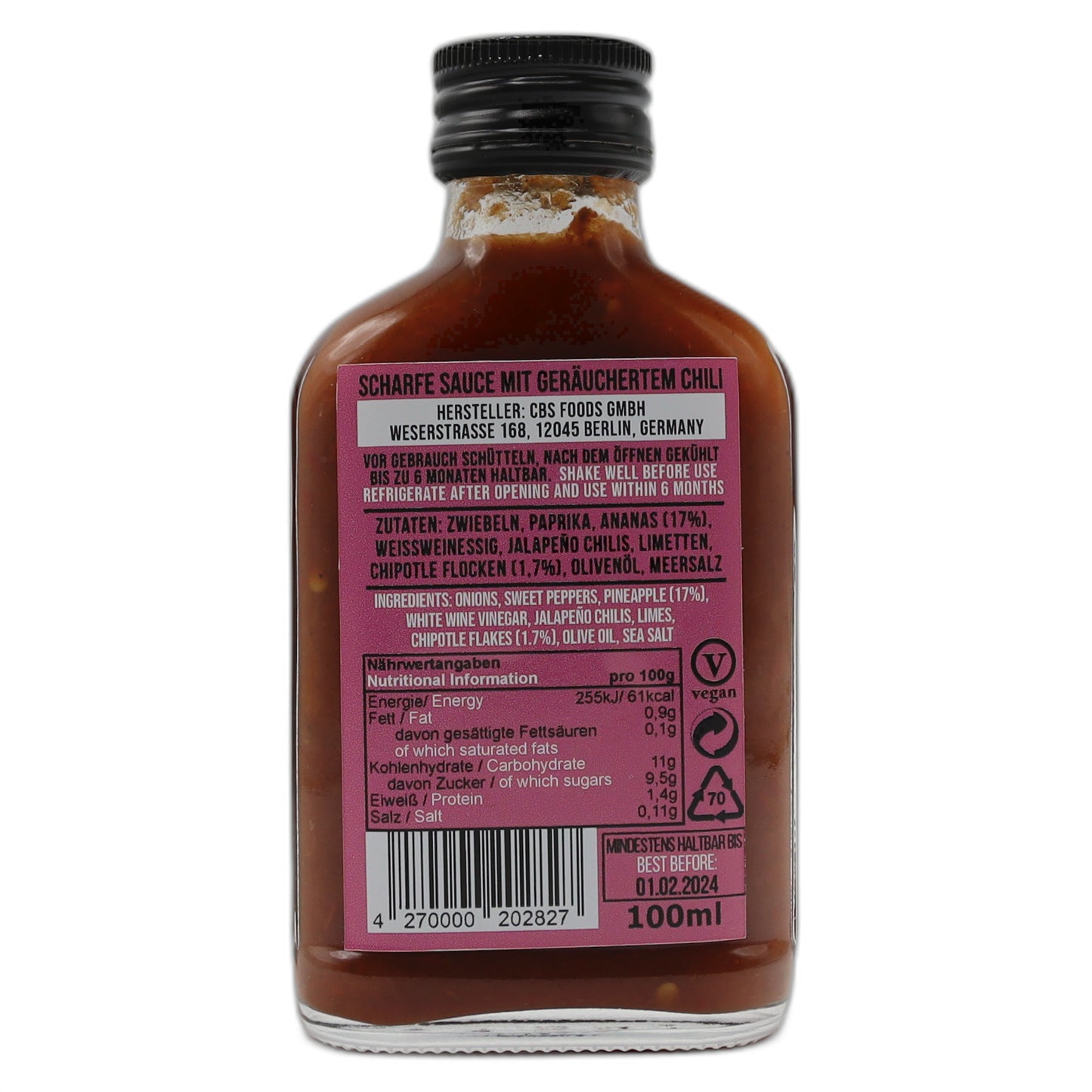 Crazy Bastard Chipotle & Pineapple Sauce 100 ml