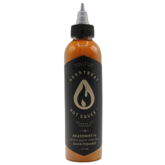 Heatonist No. 4 - Lion`s Mane Piri Piri Hot Sauce 177 ml