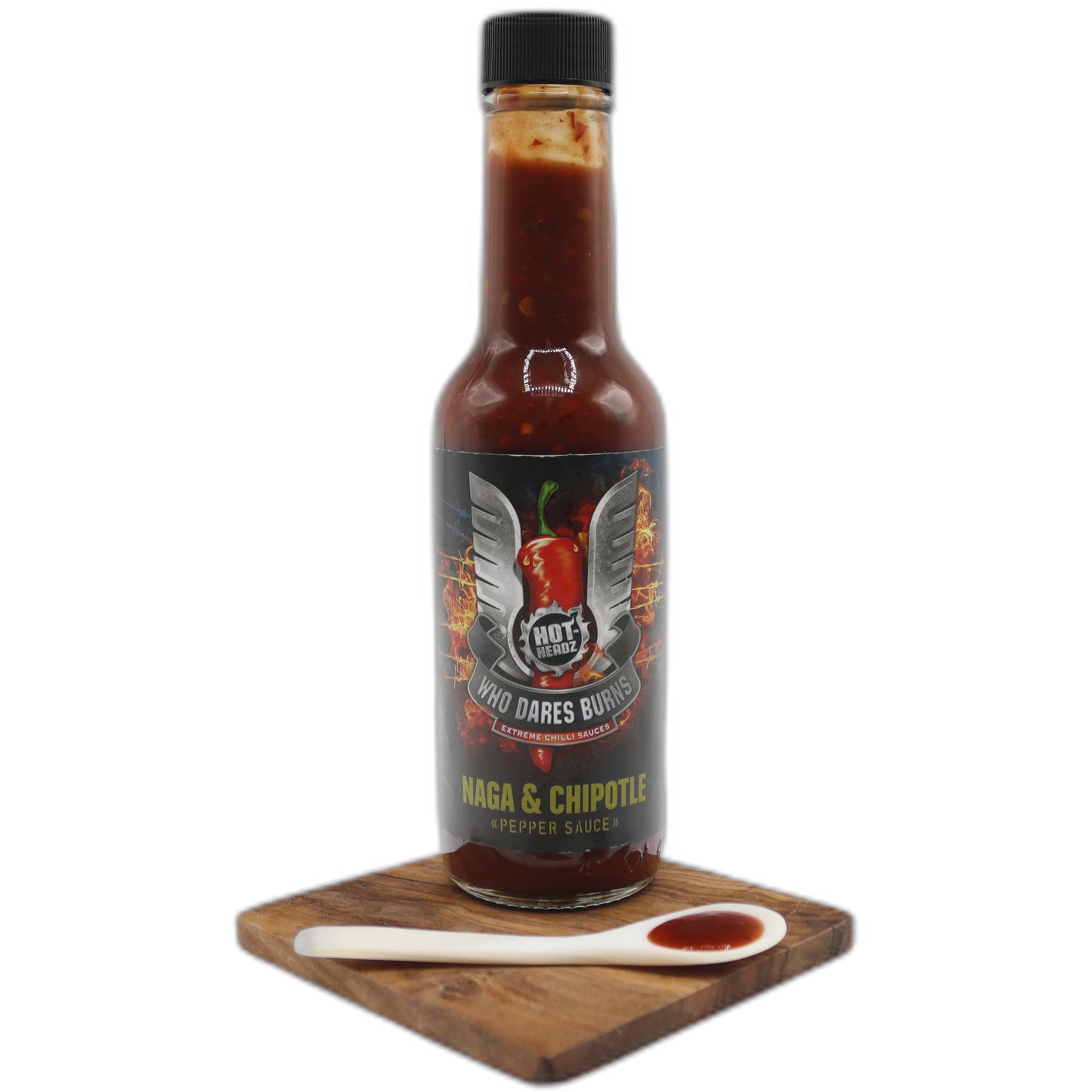 Hot-Headz Who Dares Burns Naga & Chipotle Sauce 148 ml