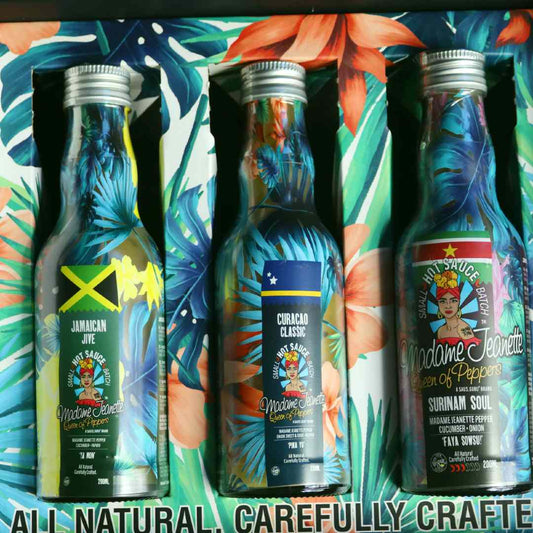 Saus Guru Geschenkbox "Madame Jeanette" Chili-Saucen 600ml