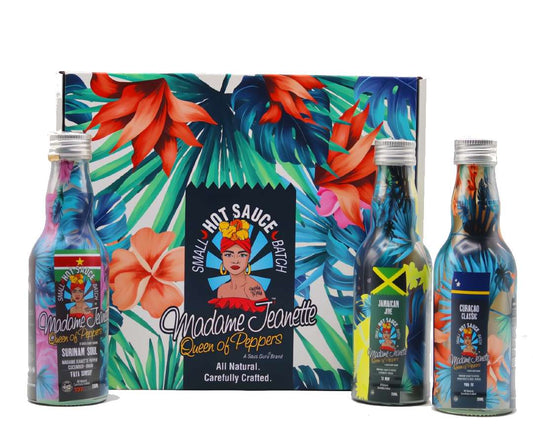 Saus Guru Geschenkbox "Madame Jeanette" Chili-Saucen 600ml