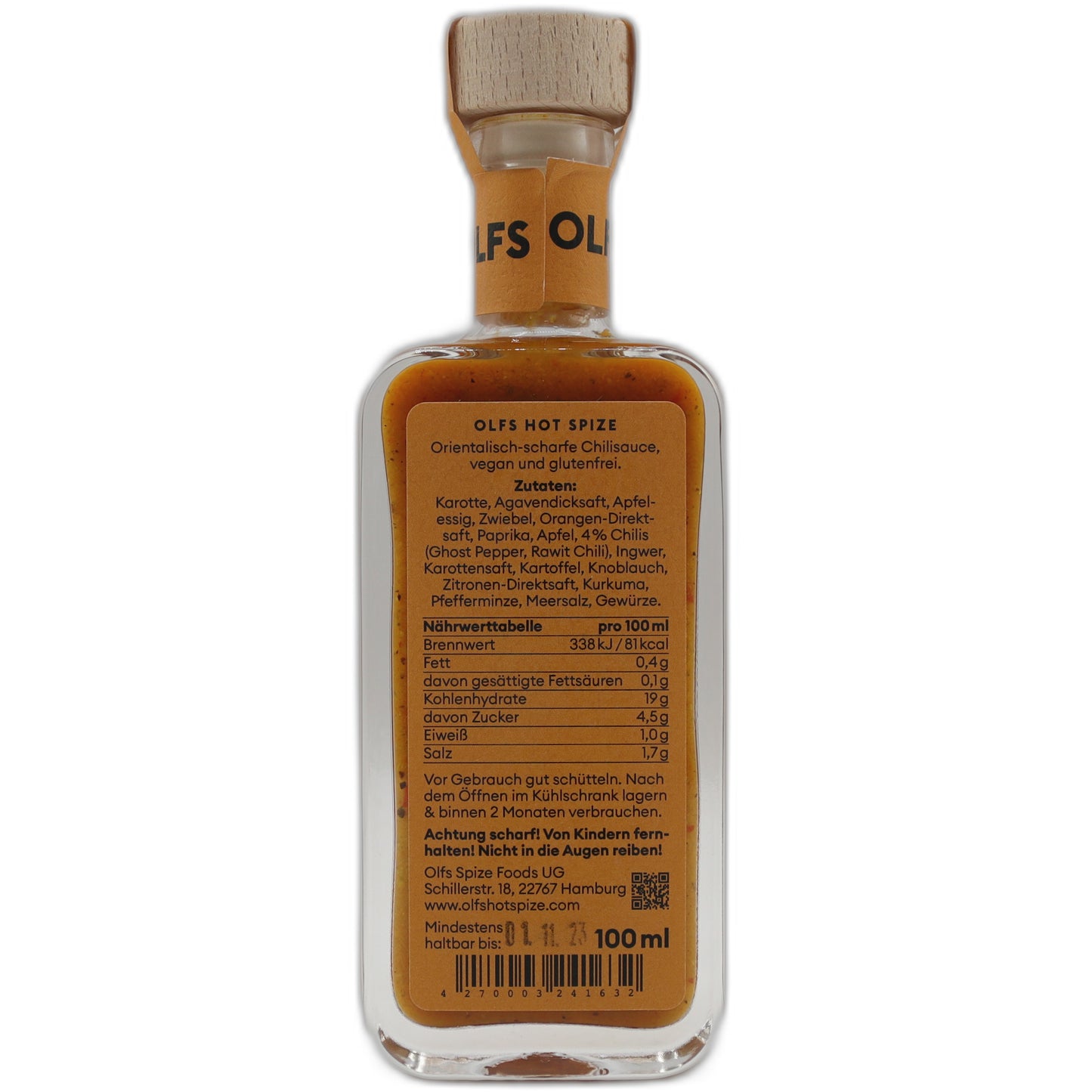 Olfs Hot Spize Oriental Orange Sauce 100 ml